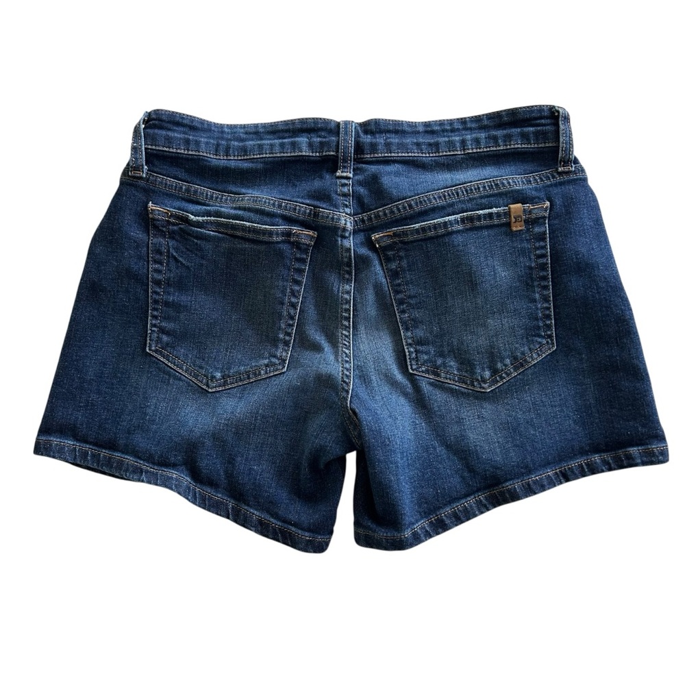 Joe's Jeans "Edlyn" Mid-Rise Dark Blue Denim Shorts Women's Size 27 (B7-1076) - Picture 5 of 12